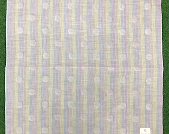 Vintage Richard Clayderman Polka Dot Handkerchief: Designer Pocket Square