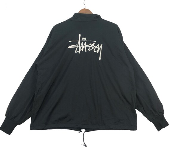 Vintage 90s Stussy Sport Logo Zipper Sweater Jacket Made in - Etsy ...