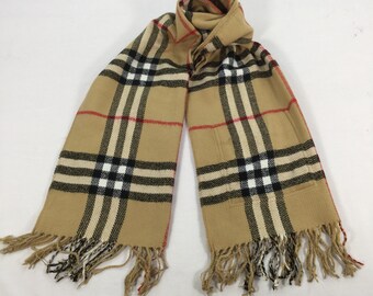 Checked Scarf Muffler Wool Winter Wear Winter Fashion Gift