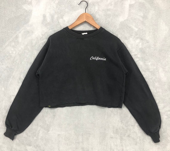 Vintage California Cropped Sweatshirt Women Mediu… - image 1