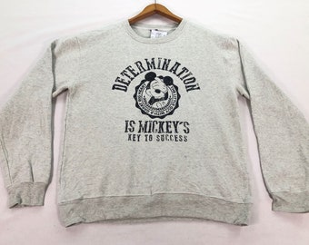 Sudadera vintage DISNEY MICKEY MOUSE, cuello redondo de Mickey mouse, suéter de jersey de Mickey, dibujos animados, unisex, tamaño pequeño