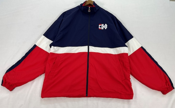 Fila Embroidered Logo Windbreaker Large Fila Track Top Sportswear Sweater  Multi Colours Size L -  Canada