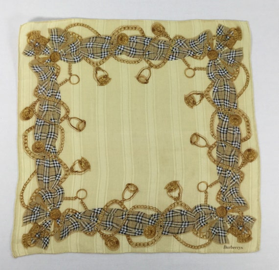 Vintage Burberry Baroque Handkerchief Burberrys F… - image 1