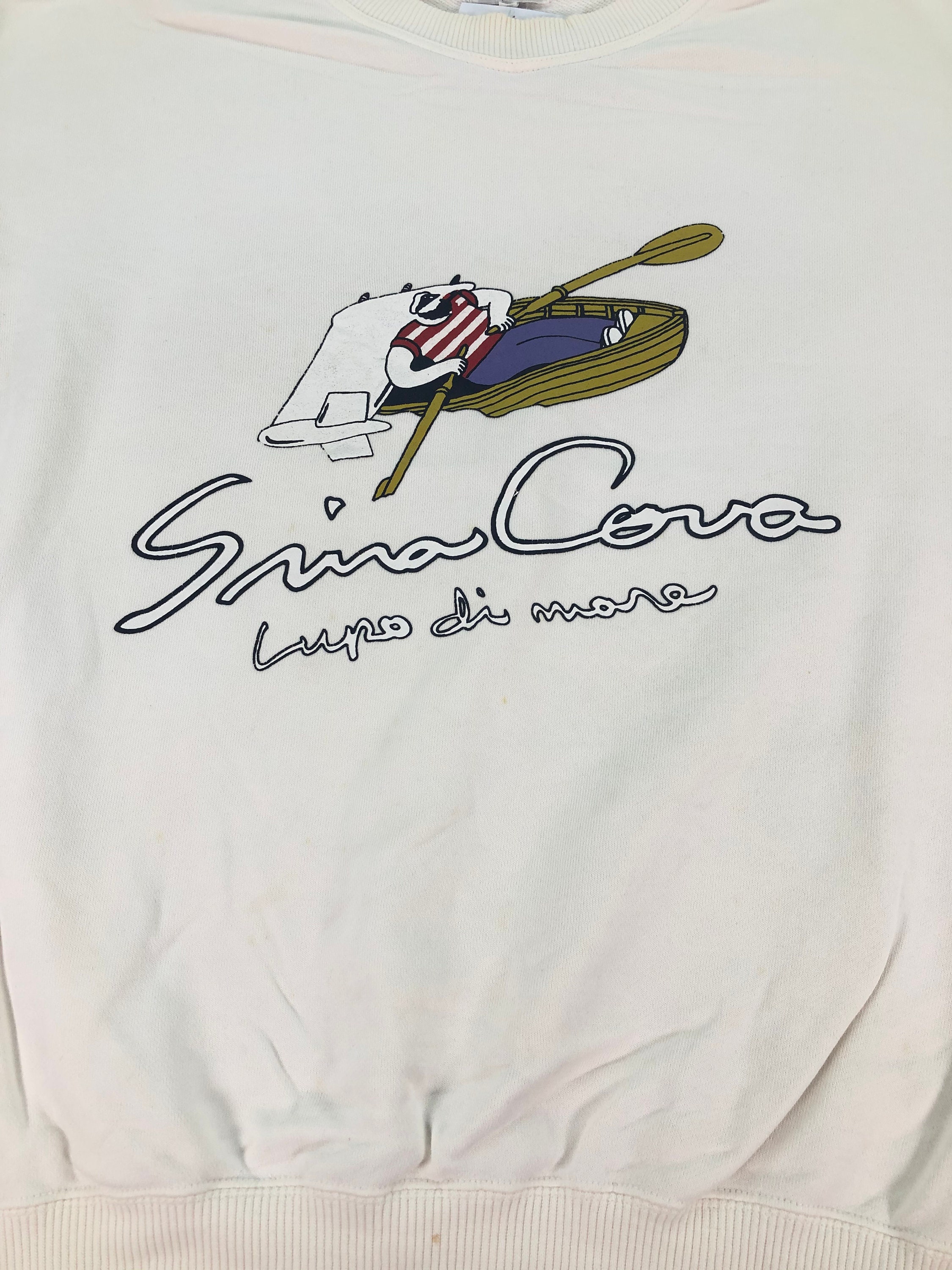 Vintage 90s LUPO DI MARE Sina Cova Sweatshirt, Sina Cova Crewneck