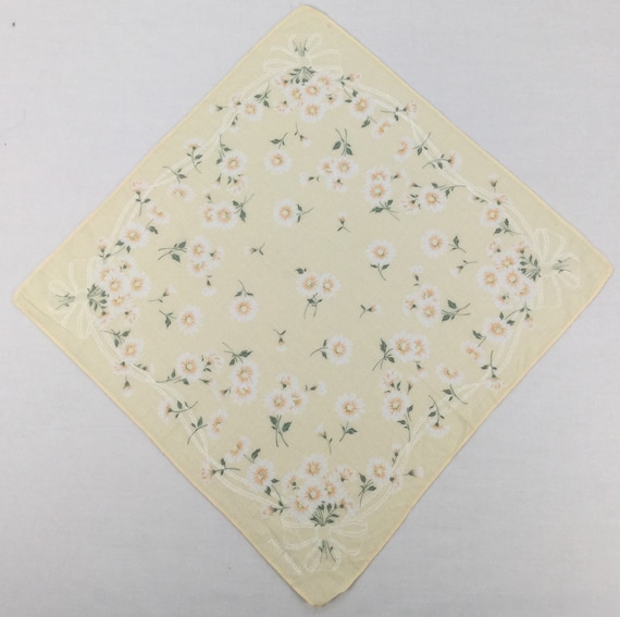 Vintage Pierre Balmain Flower Handkerchief Pierre… - image 3