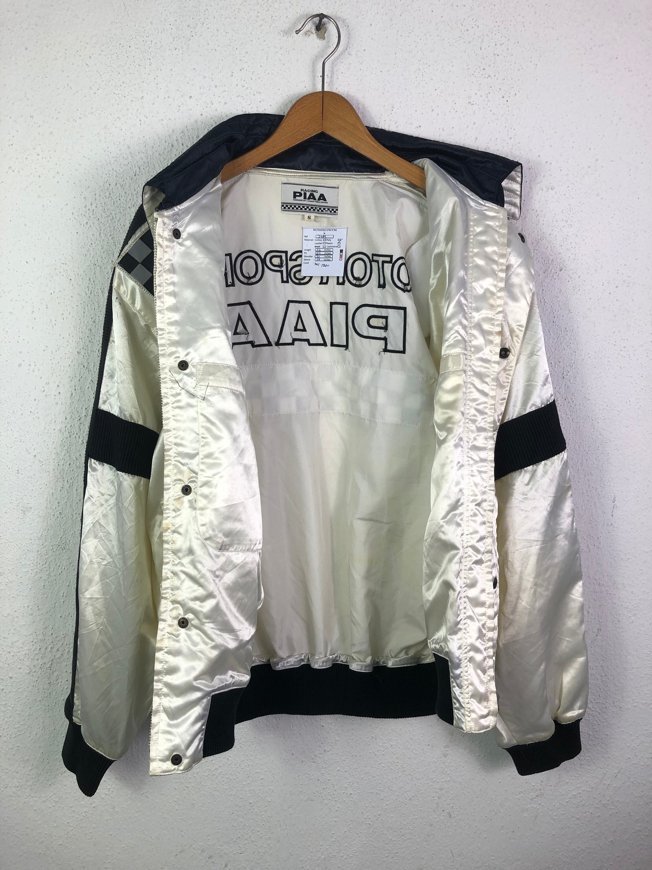 Vintage PIAA Racing Jacket Motorsports Company Racing Suit Car