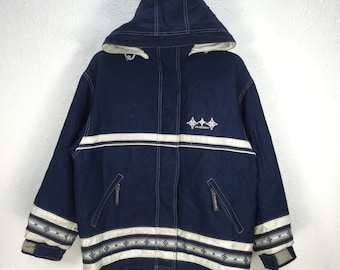 Vintage Stussy Outergear Workwear 90s Jacket Large Blue