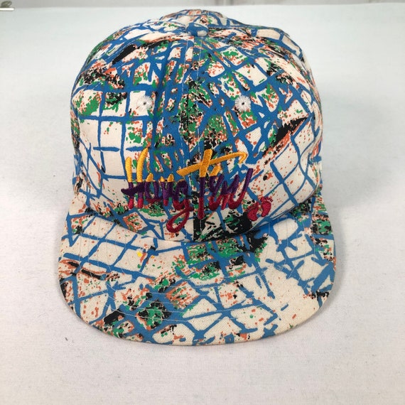 Vintage 90s Hang Ten Snap Back Cap Made in Usa Adjustable Cap Surf
