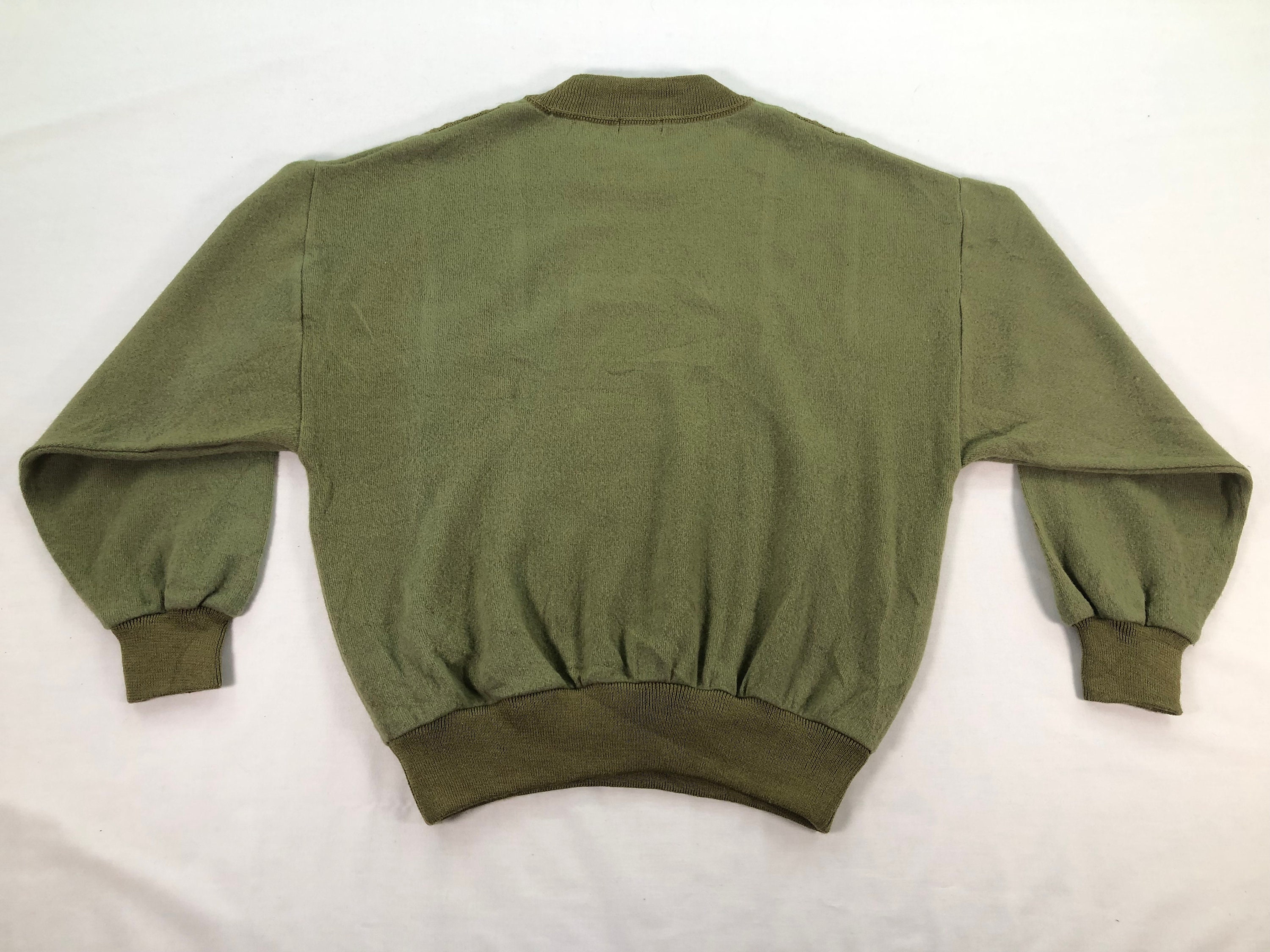 Rhinestone Neckline Front Pocket Knit Sweater - Retro, Indie