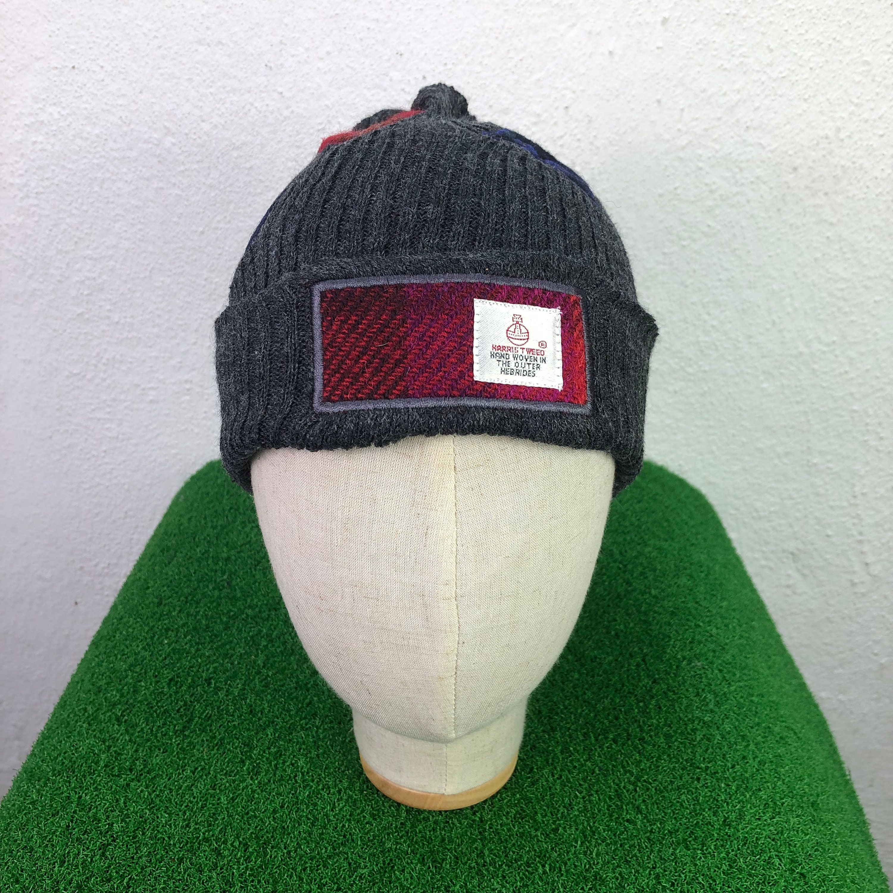HARRIS TWEED Beanie Hat Designer 