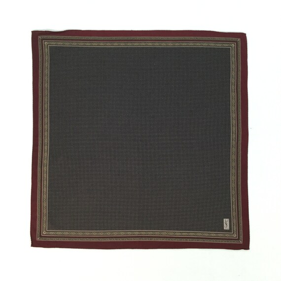 Vintage Ysl Handkerchief Yves Saint Laurent Authe… - image 1