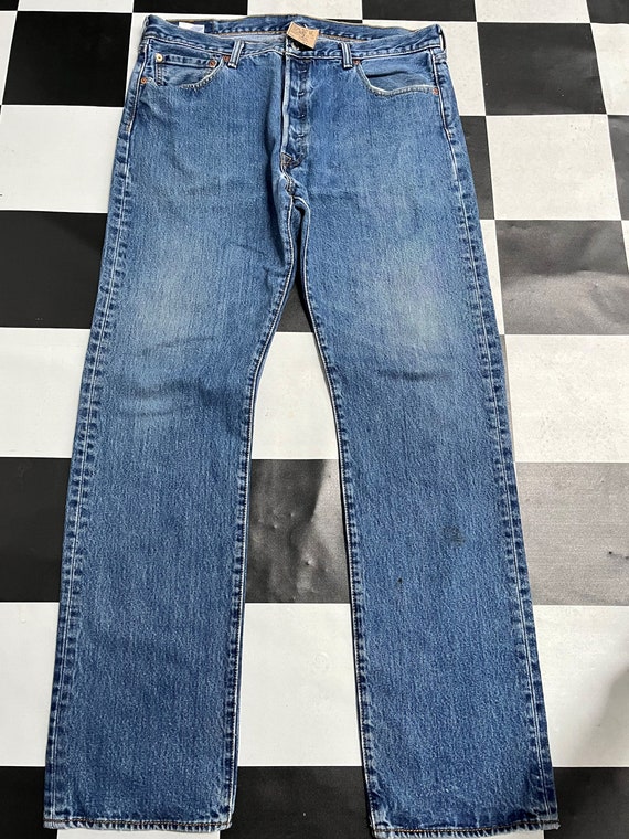 Vintage Levis 501 Medium Wash Jeans Levis Distressed Faded - Etsy