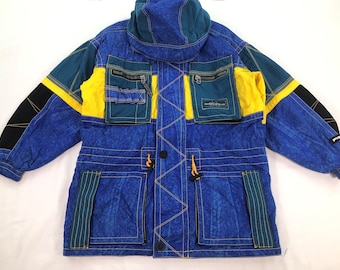 Veste de ski Phenix vintage : vêtements d'extérieur pour snowboard multicolores, taille L pour hommes