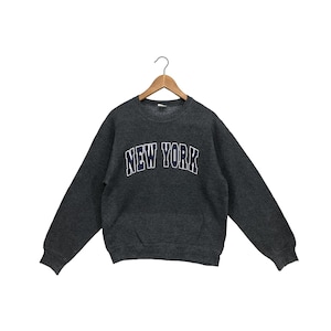 Vintage New York Sweatshirt New York City Crewneck New York Sweater Ny Gray Casual Retro Classic Fashion Gifts Unisex Size S
