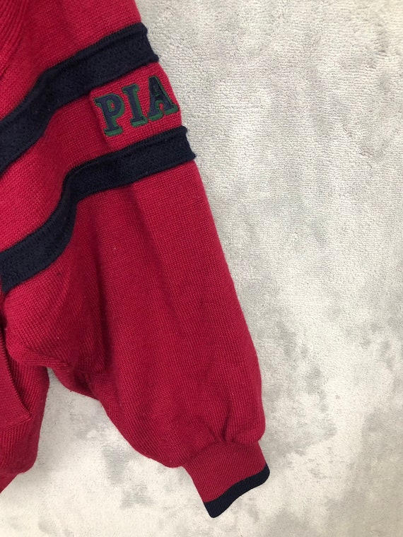 Vintage Pia Sports Jacket Pia Sport Patches Jacket Red