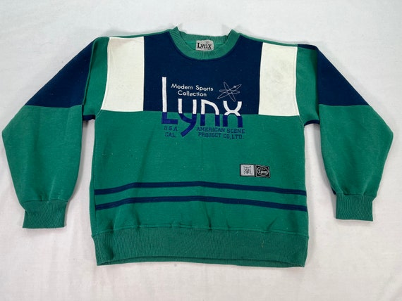 Vintage 90s Lynx California  Sweatshirt Lynx Crew… - image 1