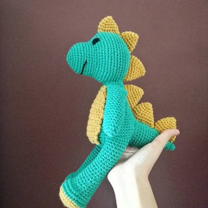 Friendly Dinosaur - Crochet Pattern in English - Amigurumi Pattern - Instant PDF Download - Crochet Amigurumi Dinosaur Pattern