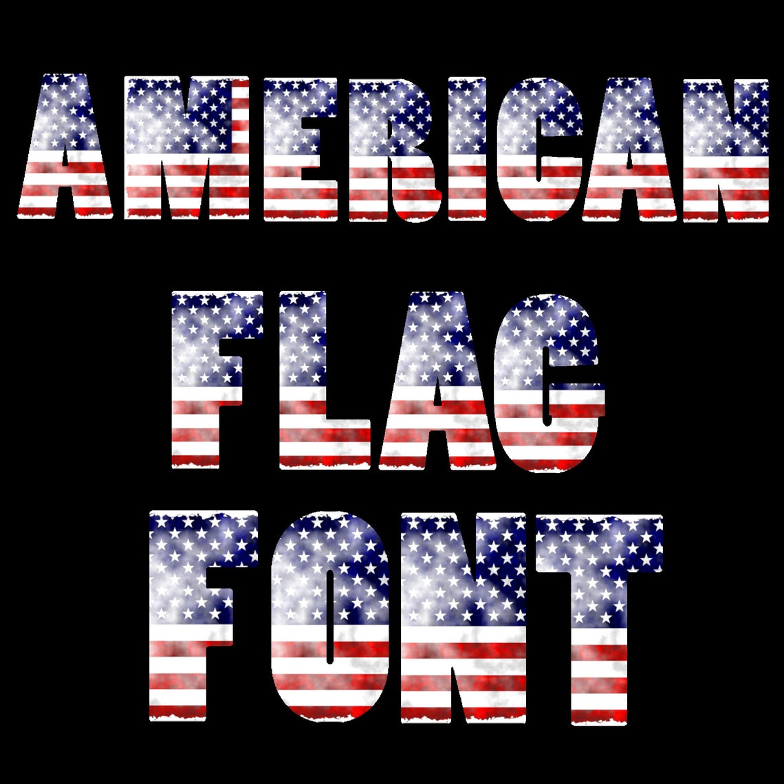 American Flag Font Sublimation Alphabet PNG Distressed United Etsy