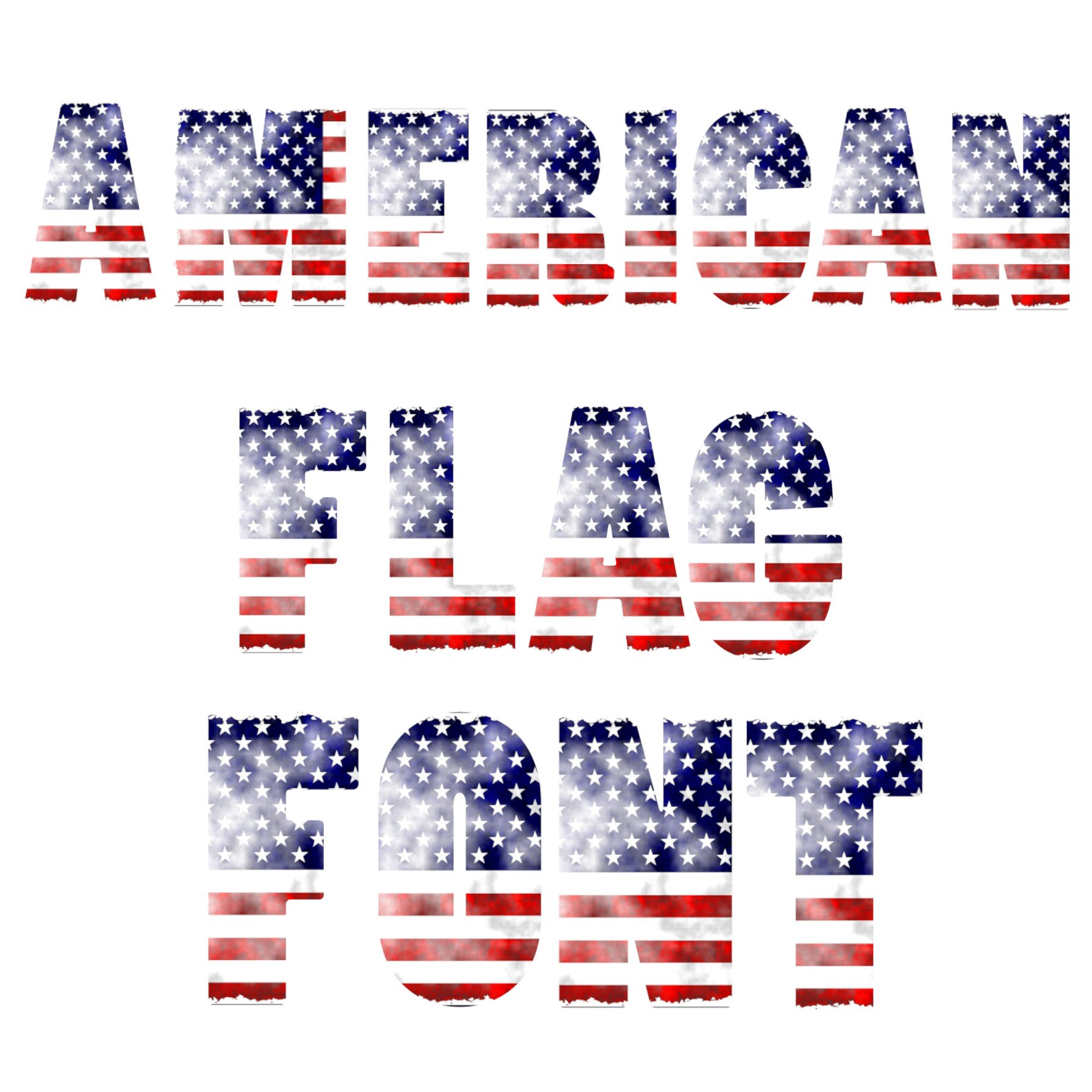 American Flag Font Sublimation Alphabet PNG Distressed United Etsy