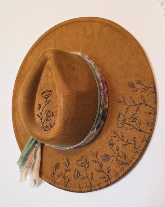 Wide Brim Fedora Hat, Women display picture 2