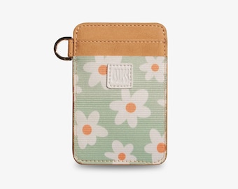 Cartera pequeña de cuero para mujer, Cartera con llavero, Tarjetero, Cartera minimalista, Regalo para ella, Regalo para novia, Regalos de Navidad para ella