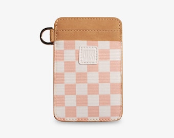 Cartera pequeña de cuero para mujer, Cartera con llavero, Tarjetero, Cartera minimalista, Regalo para ella, Regalo para novia, Regalos de Navidad para ella