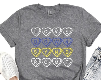 Love Down Syndrome Heart Shirt, 321 Awareness Day Shirt, Trisomy 21 Shirt, T21 Shirt, Down Syndrome Mom Shirt, Downs Syndrome Gift