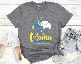 Down Syndrome Mama Elephant Shirt, Down Syndrome Awareness, Trisomy 21 T21 Shirt, Down Syndrome Mom Aunt Grandma Shirt, Down Syndrome Gift