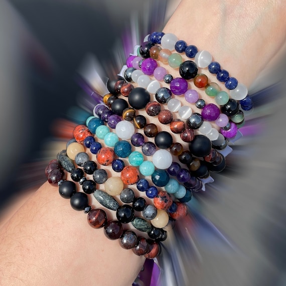 Chakra Healing Crystal Point Bracelet With Glass Beaded Bracelets Lava  Turquoise Amber Jade And Infinity Natural Stone From Huierjew, $1.13 |  DHgate.Com