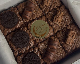 Personalised Brownie Slab, Ramadan & Eid Mubarak Brownies