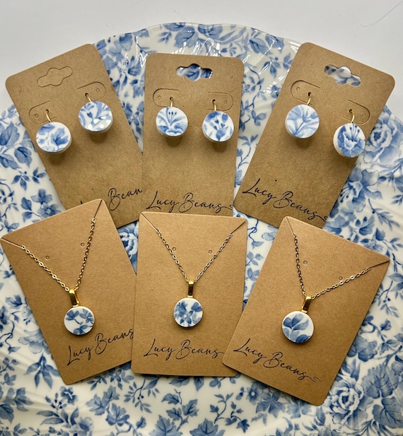 Custom order, commissioned broken china jewelry