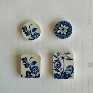 Custom order, commissioned broken china jewelry imagem 10