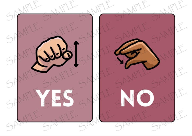 ASL Printable Posters for Classroom and at Home Learning - Etsy