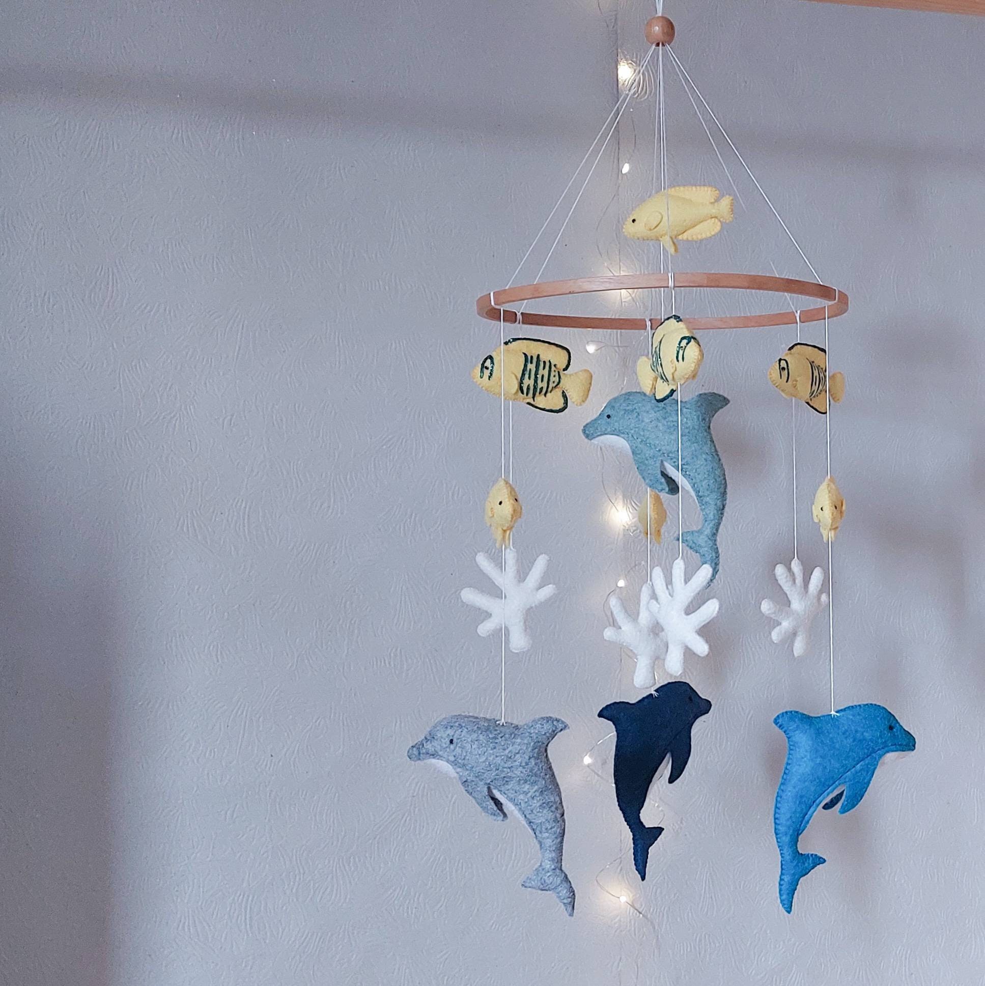 Baby Mobile, Dolphin Mobile, Crib Mobile, Nursery Decor
