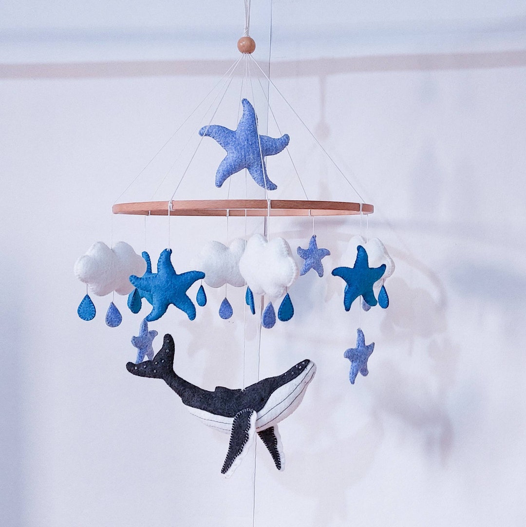 Baby Whale Ocean Baby Crib Felt Baby