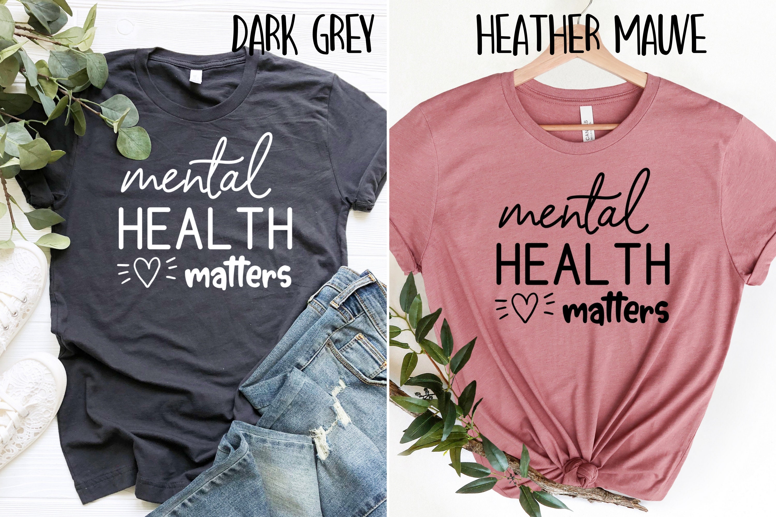 Mental Health Matters Short Sleeves Graphic Tee Teacher Tee Etsy