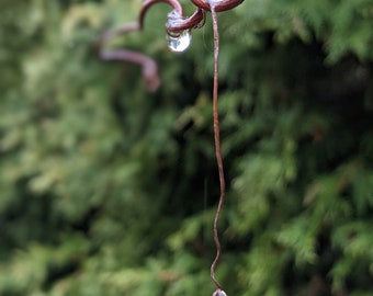 blank greeting card art photography water dripping from a vine any occasion recycled paper locally printed Ontario Northumberland County