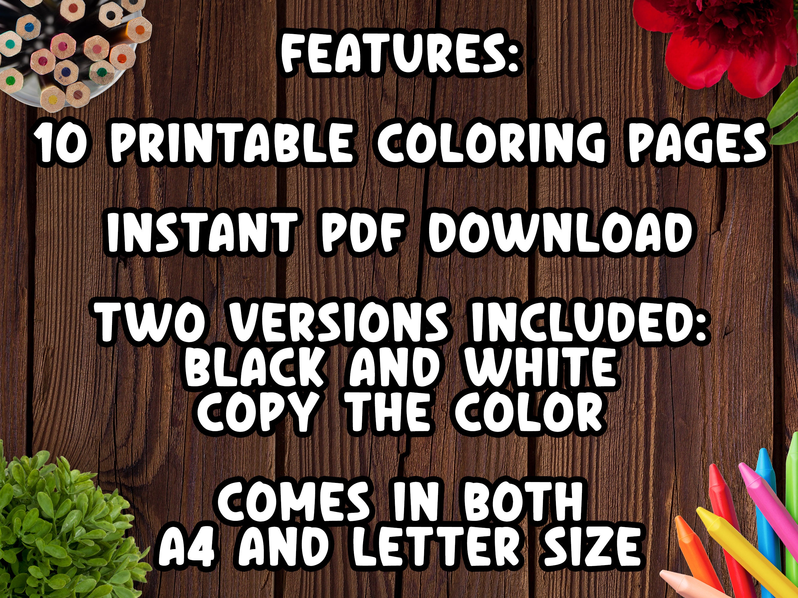 Fast Food Printable Coloring Pages [PDF] - Copy the Color - Digital ...