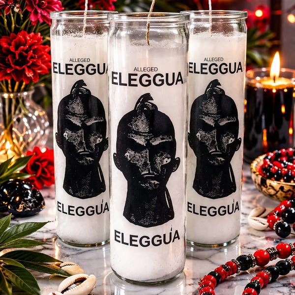 Elegua Road Opener Candle, Protection, Luck, Open Paths Ritual (Non-Scented)