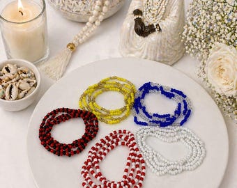 SANTERIA Bead Necklaces,Elekes,Collares,Eleke Necklaces Yoruba Religion, Santeria, Orisha, Orisha Necklace