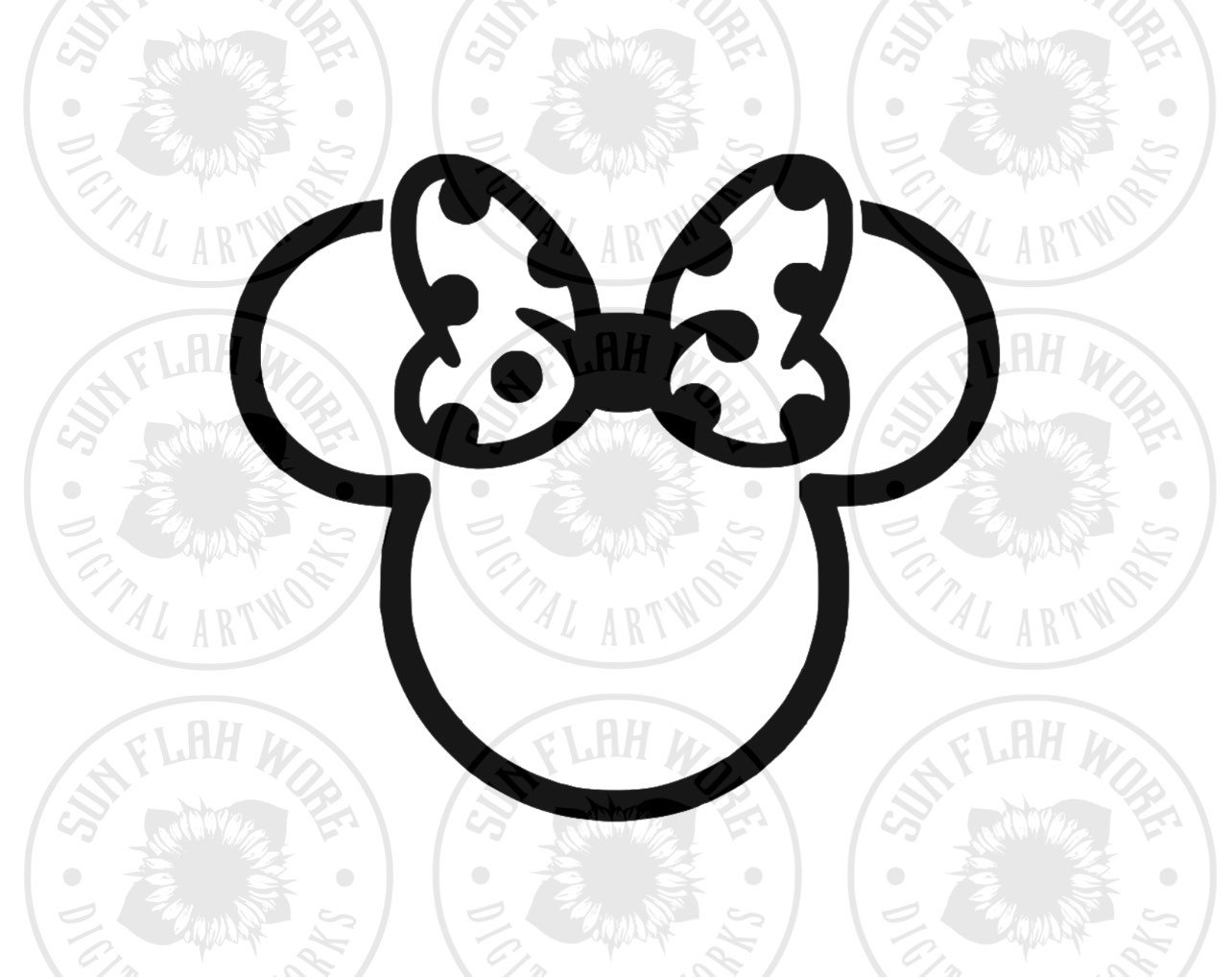 Minnie Mouse SVG Vector