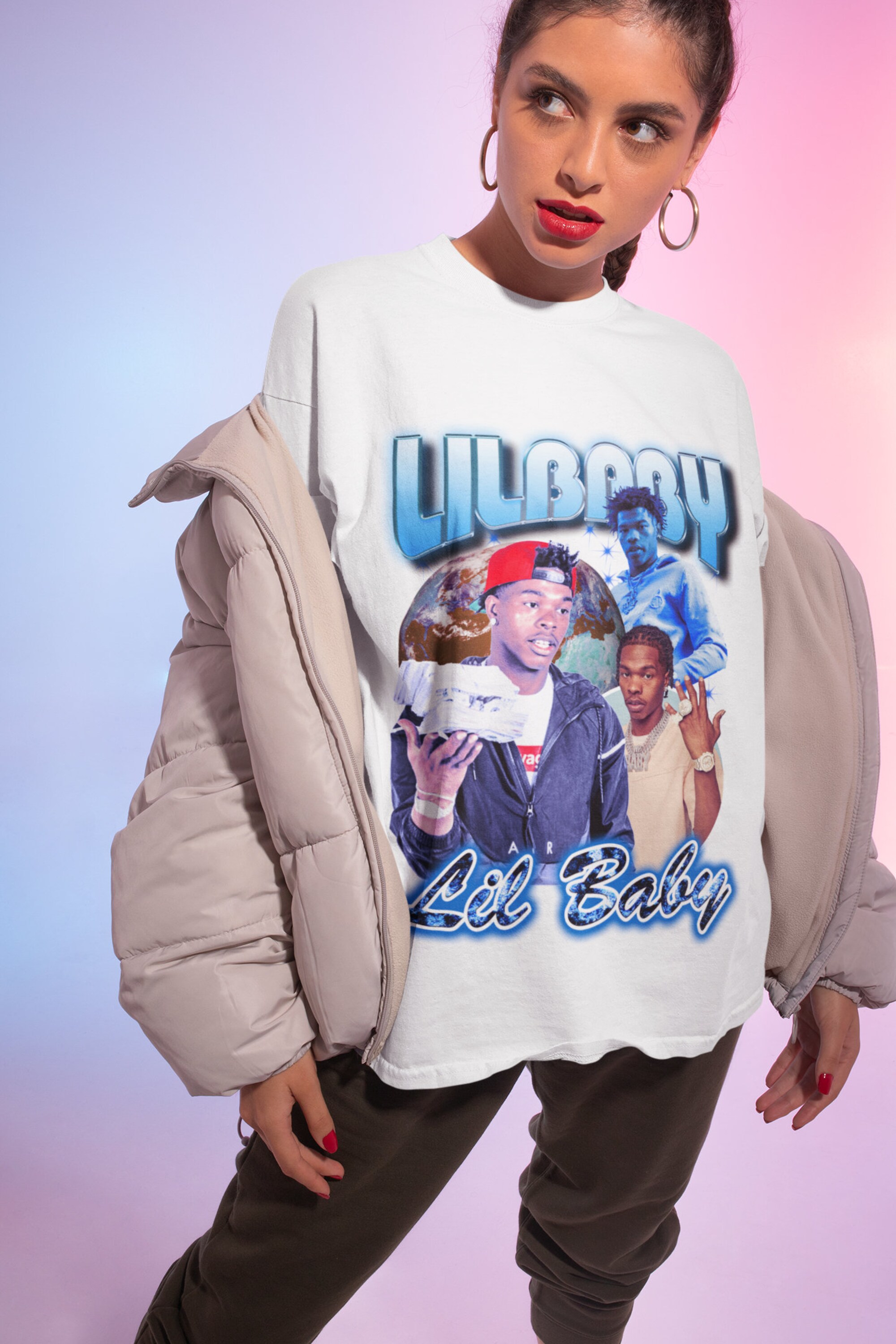 Lil Baby, Drip Harder - Graphic T-Shirt, Rapper T-Shirt, Hip Hop T-Shirt