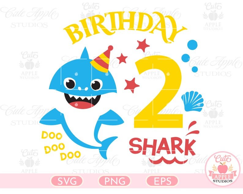 Free Free Shark Birthday Svg 160 SVG PNG EPS DXF File