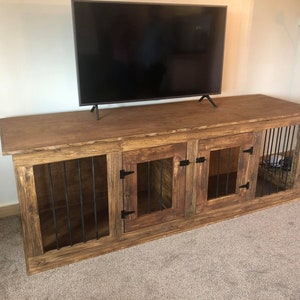 Double Dog Crate Entertainment Center