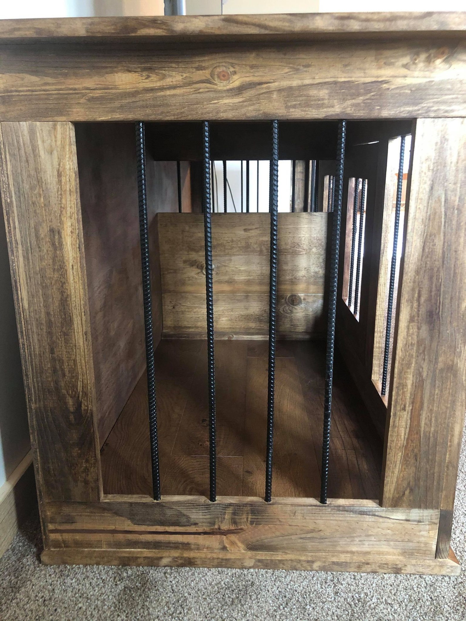 Double Dog Crate Entertainment Center Etsy