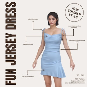 Fun Jersey Dress PDF Pattern