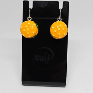 Cheeseburger earrings