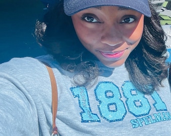 My HBCU Year Cropped Sweatshirt, Hoodie or Sweatshirt -Spelman College 1881, Spelman College Sweatshirt, Spelman Sweatshirt, HBCU Sweatshirt