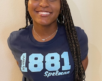 My HBCU Year T-Shirt, Cropped Sweatshirt, Sweatshirt, Hoodie - Spelman College 1881, SC, Spelman College