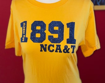 My HBCu Year T-Shirt, Long Sleeve Tshirt, Hoodie, Sweatshirt North Carolina A&T 1891, NCAT, Aggies, HBCu Shirt, NCAT Shirt, NCAt T-Shirt